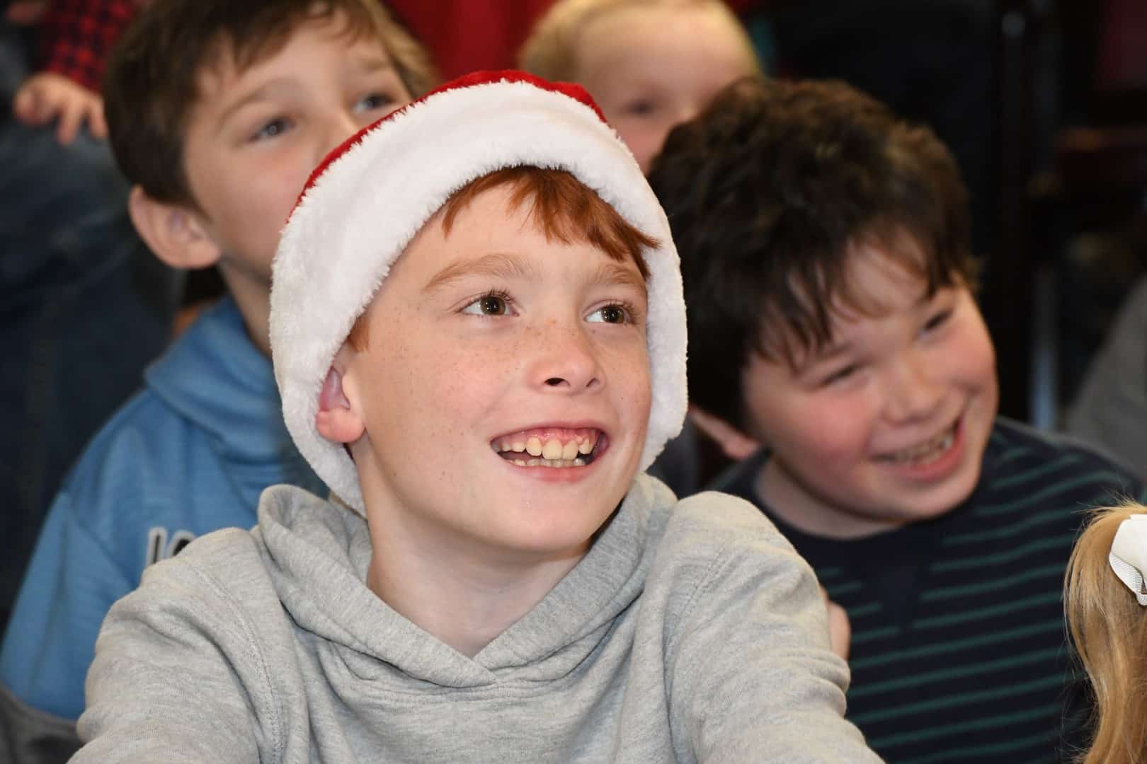 Kids laughing